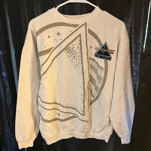 Pink Floyd White and Gray Crewneck Sweater